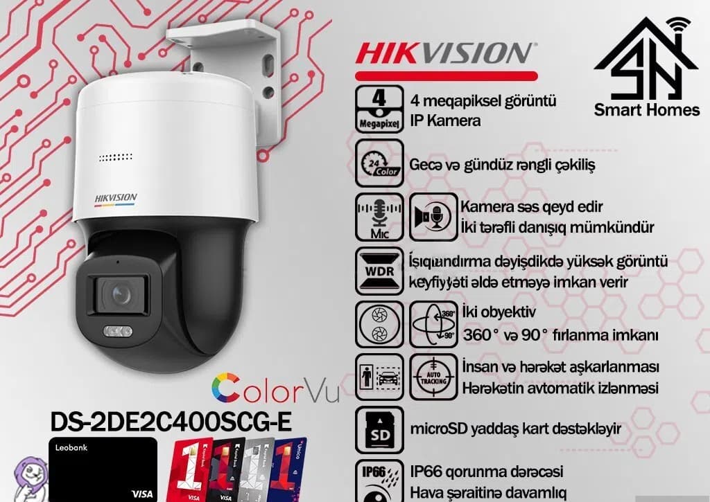 IP kamera Hikvision DS-2DE2C400SCG-E