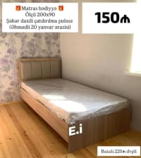 Çarpayı No brand Boz rəng — şəkil 2