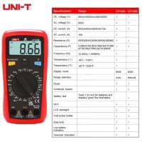 Multimetr UNI-T UT133B — şəkil 3