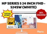 Monitor HP Series 5 24 FHD 524SW (Ağ) — şəkil 1