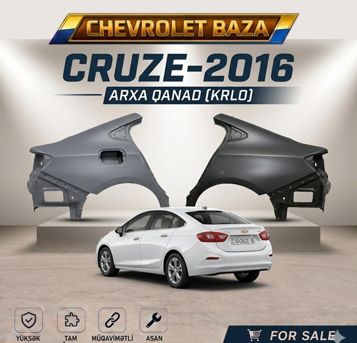 Arxa qanad Chevrolet Cruze (2016-2019)