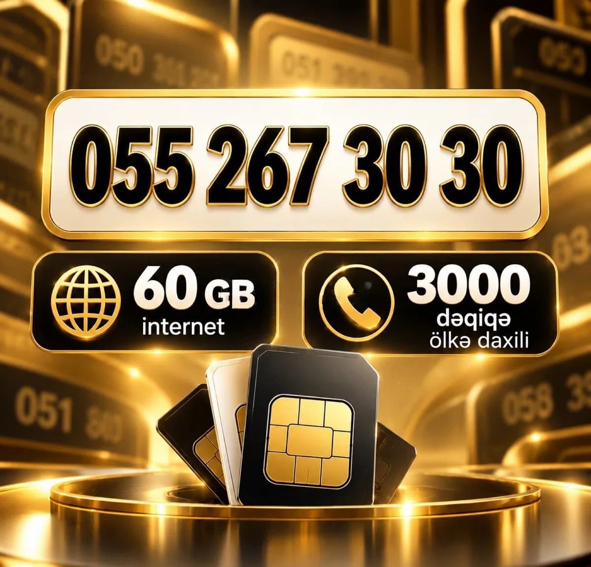 Bakcell nömrə (055) 267-30-30