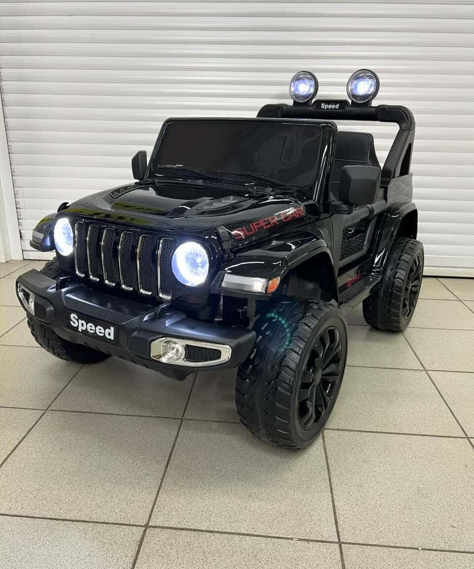 Uşaq elektromobili Jeep 4x4 Qara - Tenderyard