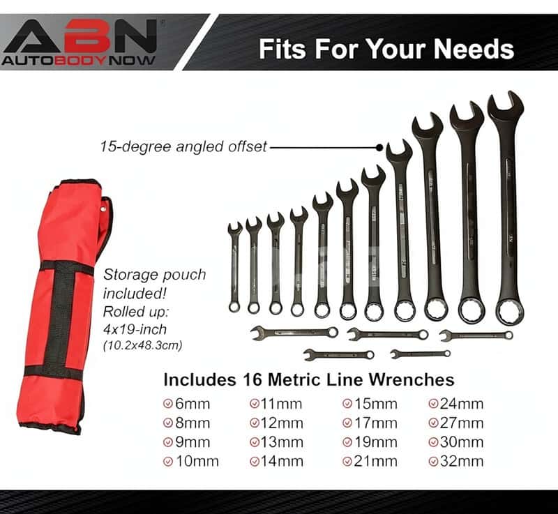 Offset Ring Spanner Set 8-24 mm - Tenderyard