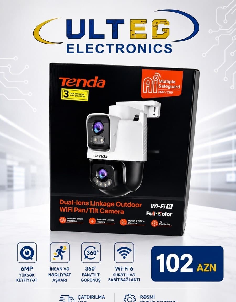Tenda CH9 Full-Color WiFi Təhlükəsizlik Kamerası