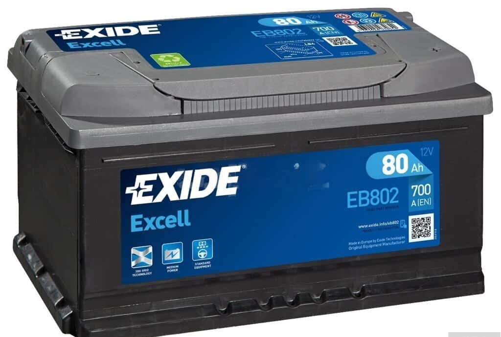 Akkumulyator Exide Excell 12V 80Ah - Tenderyard