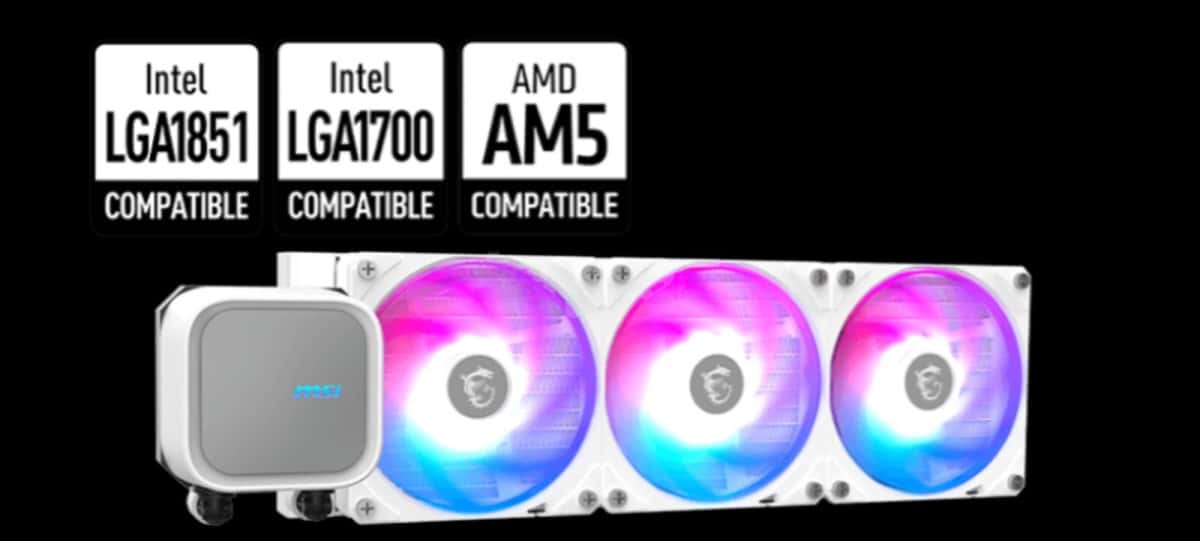 Liquid cooling system MSI MAG CoreLiquid A13 360 White - Tenderyard