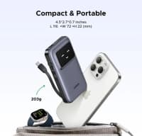 10,000 mAh powerbank, Boz rəng — şəkil 6