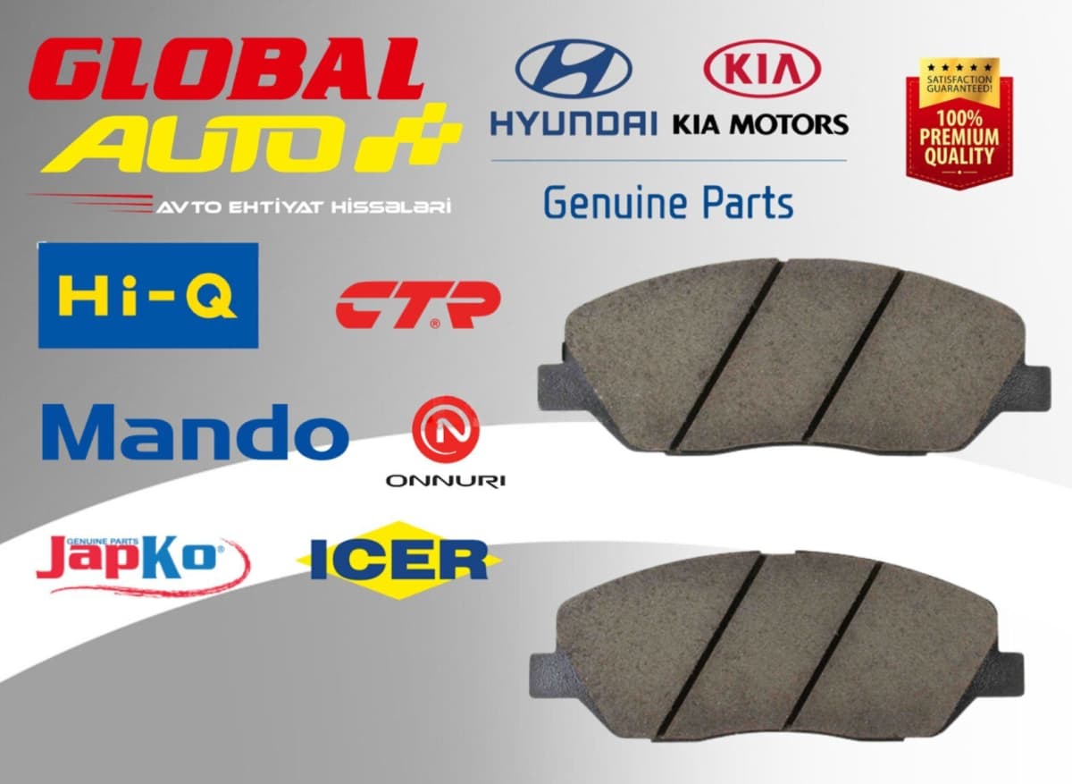 Əyləc kolodkaları Hyundai və Kia üçün