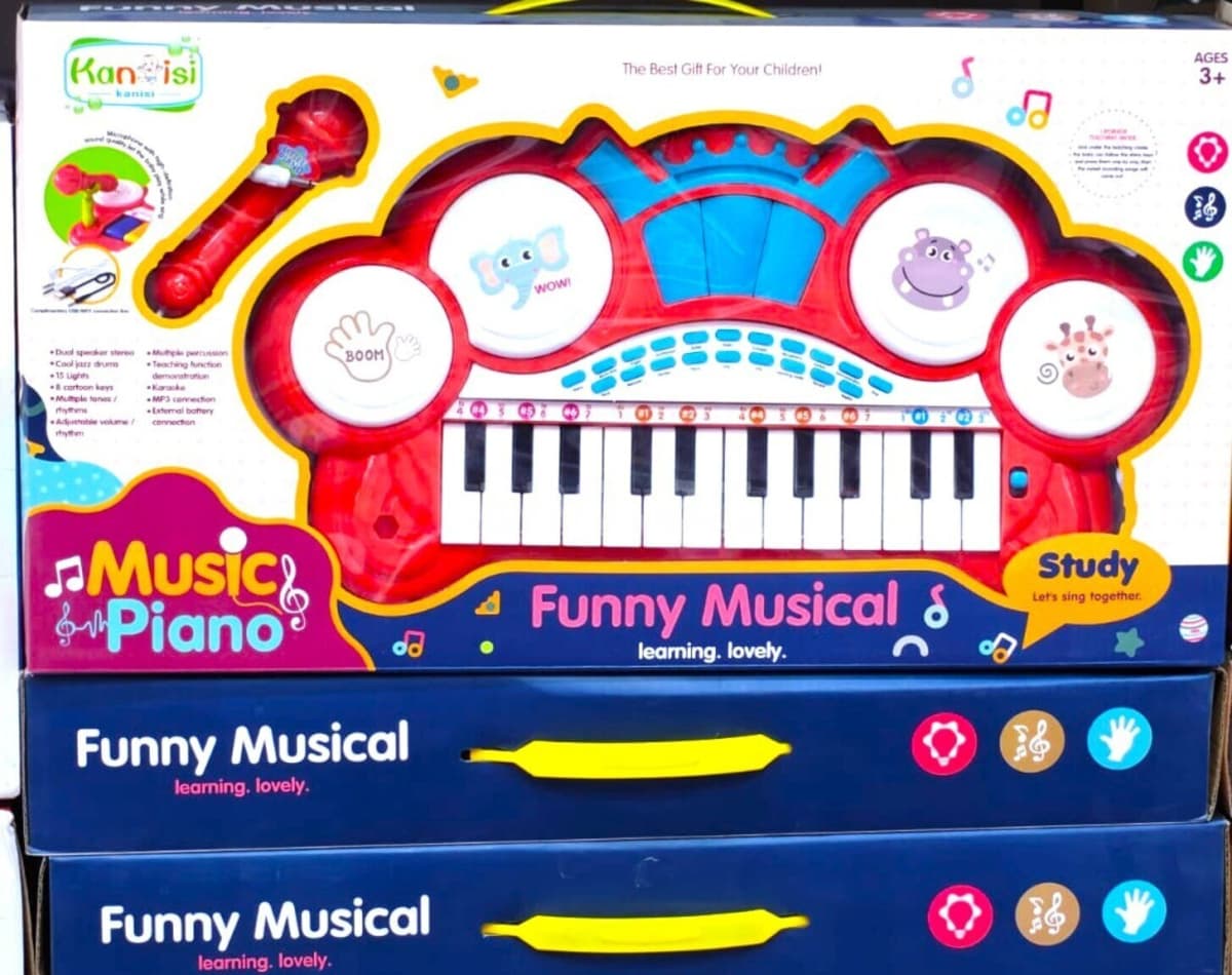 Uşaq üçün musiqili piano mikrofonlu