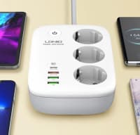 Uzadıcı LDNIO SE3452 3AC 2500W 2 metr — şəkil 3