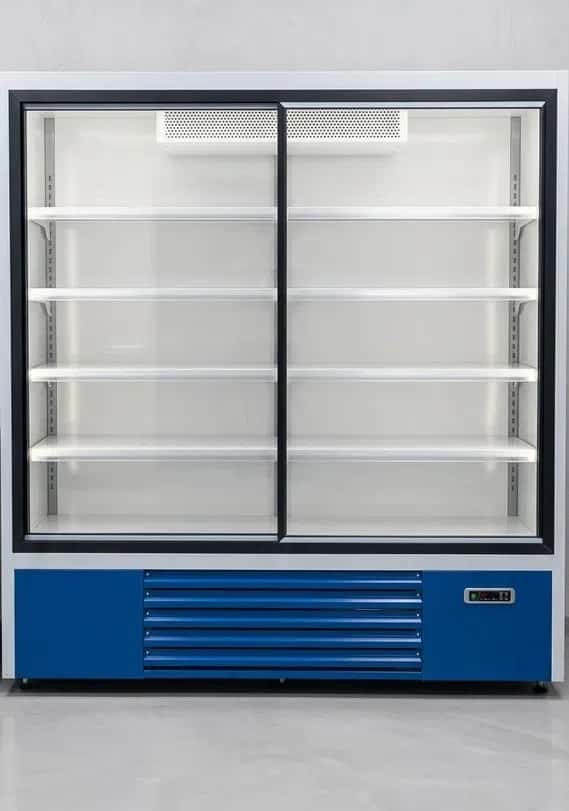 Glass door refrigerated display case - Tenderyard