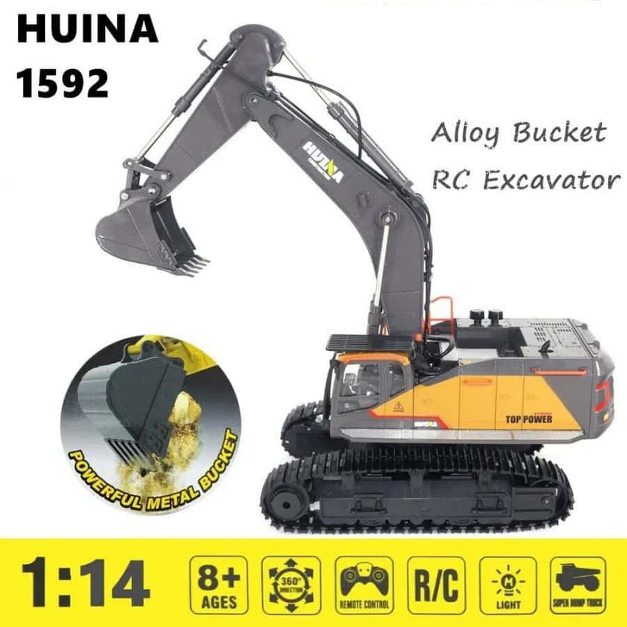 Huina 1592 RC Ekskavator 1/14 - Tenderyard
