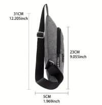 Kişi üçün parça sling bag çarpaz çiyin çantası — şəkil 1