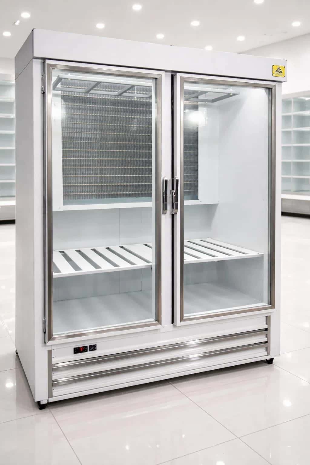 Two-door refrigerated display case - Tenderyard