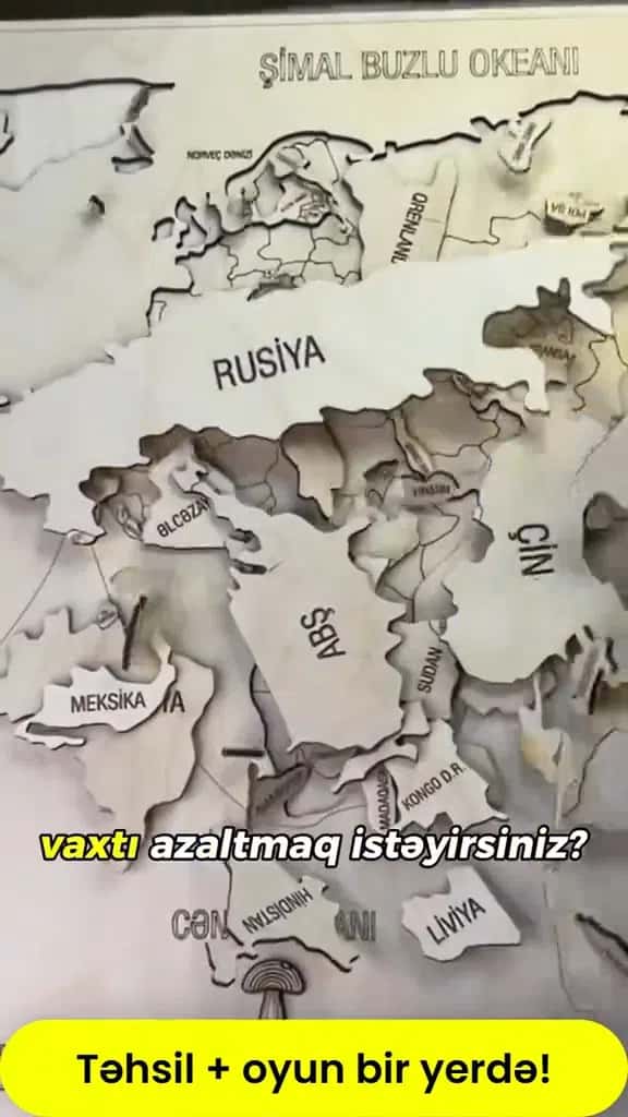 World map puzzle - Tenderyard