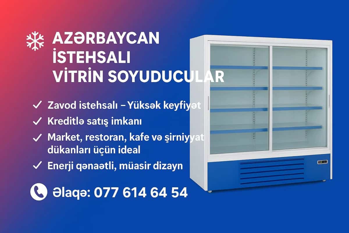 Azerbaijani-made display refrigerator - Tenderyard