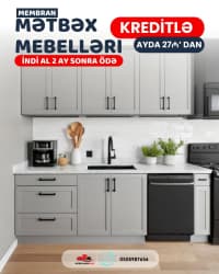 Membran mətbəx mebeli kreditlə — şəkil 3
