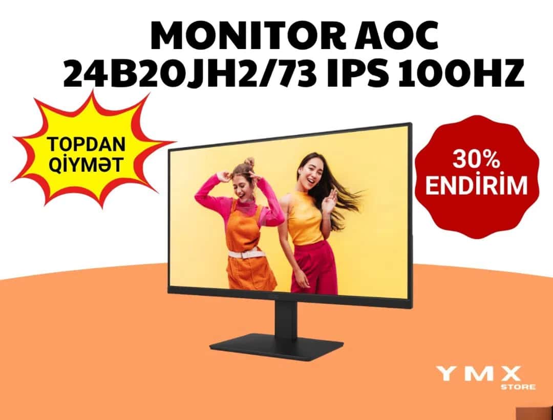 AOC 24B20JH2 24” IPS 100Hz Monitor - Tenderyard