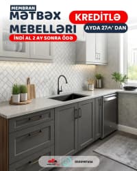 Membran mətbəx mebeli kreditlə — şəkil 15