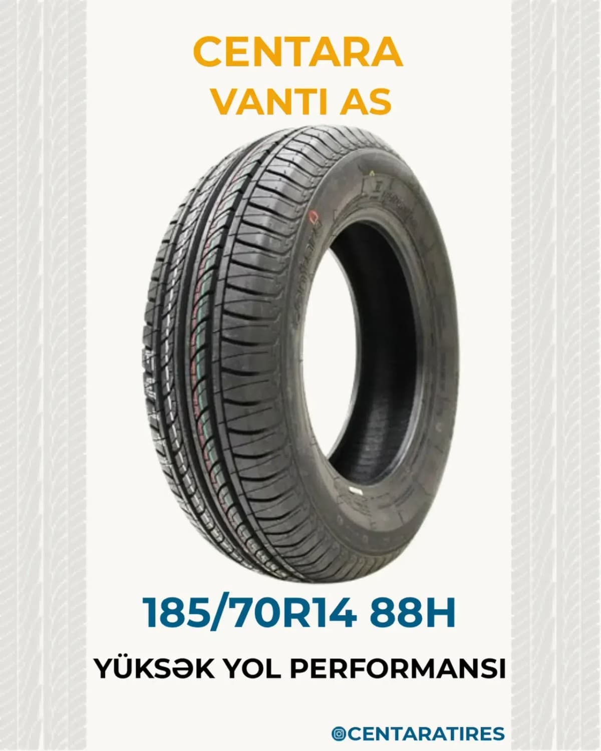 Avtomobil şini Centara Vanti AS 185/70R14