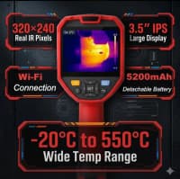 Termal kamera UNI-T UTI730E peşəkar — şəkil 2