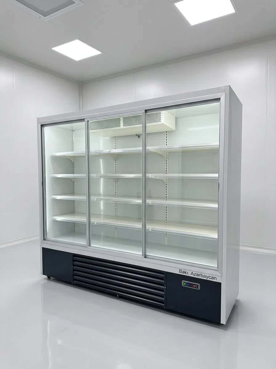 Glass door refrigerated display case - Tenderyard