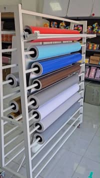 Rulonlar üçün çoxsəviyyəli metal stend — şəkil 6