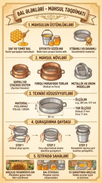Paslanmayan metaldan bal ələkləri — şəkil 3