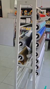Rulonlar üçün çoxsəviyyəli metal stend — şəkil 3