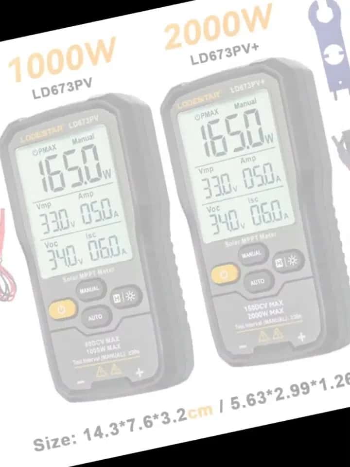 Solar MPPT Meter solar panel tester - Tenderyard