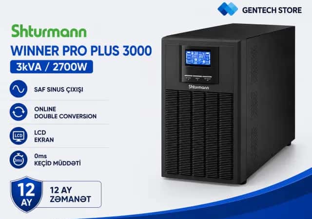 3KVA Online UPS Shturmann Winner Pro Plus - Tenderyard