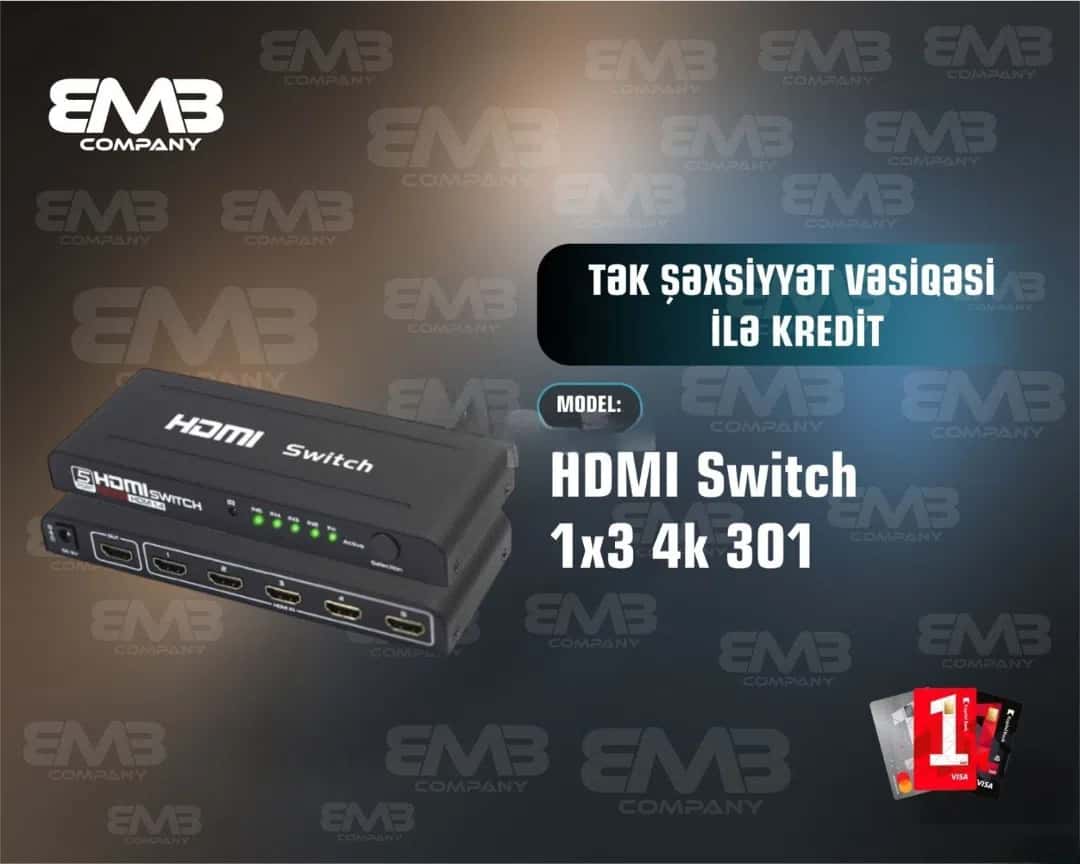 HDMI Switch 1x3 4K Switcher - Tenderyard