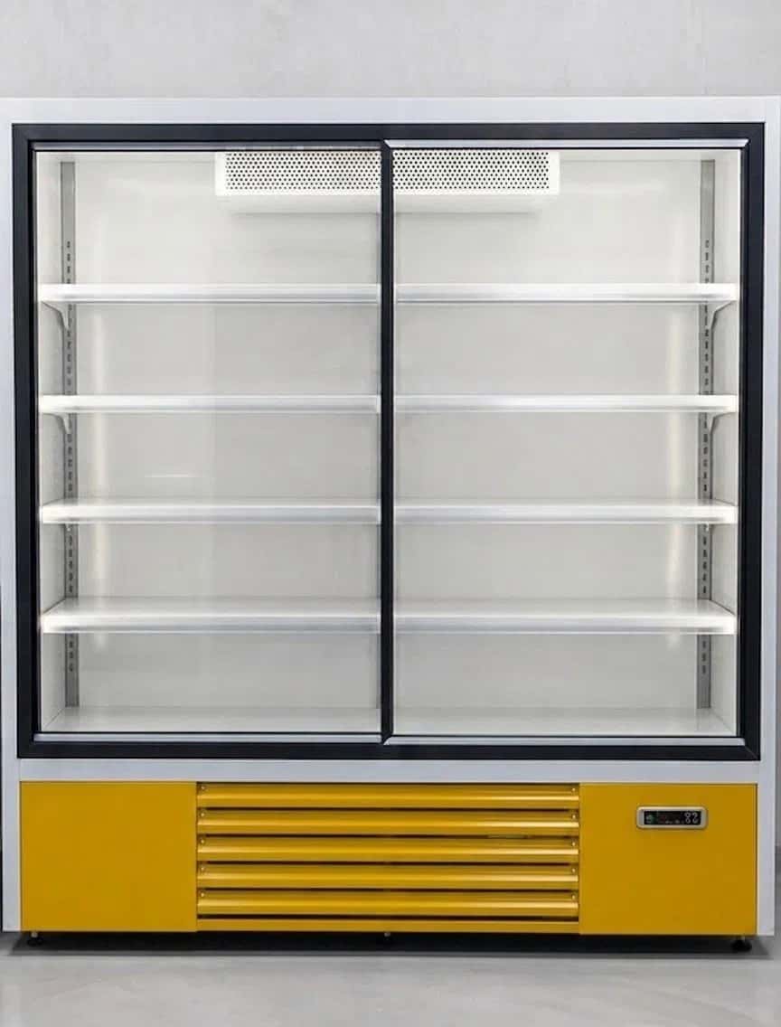 Glass door refrigerated display case - Tenderyard
