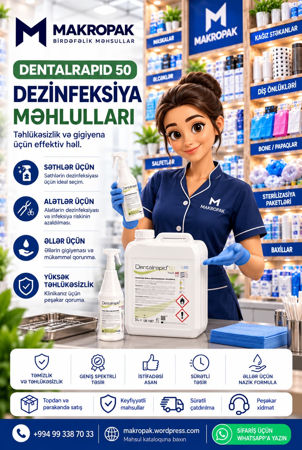 Dezinfeksiya məhsulu Dentalrapid 50