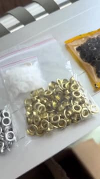 Brezent və tent üçün müxtəlif ölçülü bərkidici halqalar — şəkil 12