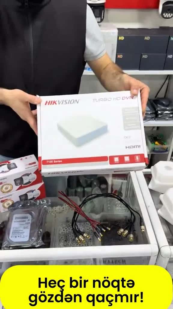 4-channel surveillance camera kit, with 500GB HDD - Tenderyard