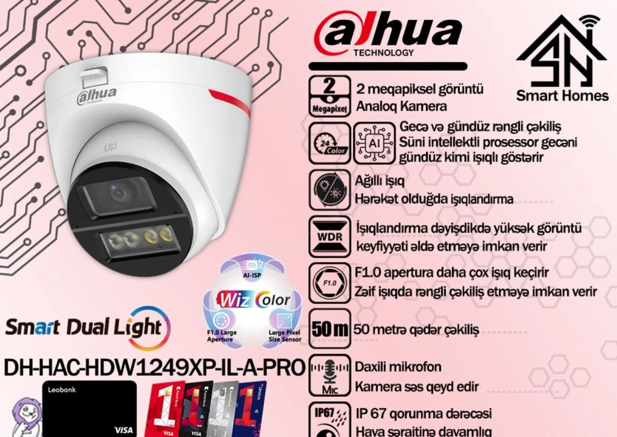 Müşahidə kamerası Dahua DH-HAC-HDW1249XP-IL-A WizColor