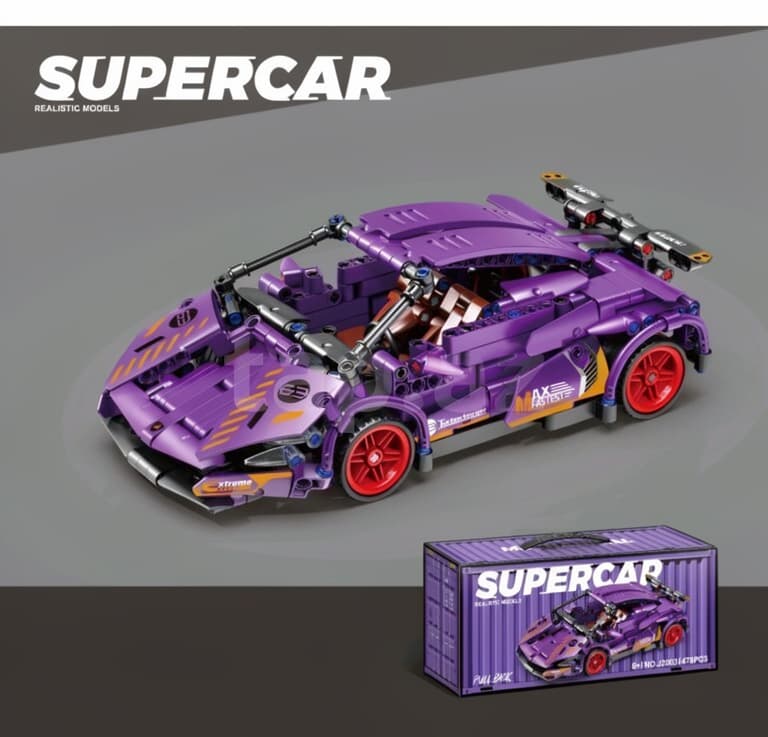 Supercar Konstruktor Dəsti 470 Parça