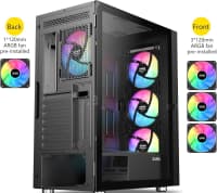 Kompüter korpusu Sama 3509 Black ATX Mid-Tower ARGB — şəkil 7