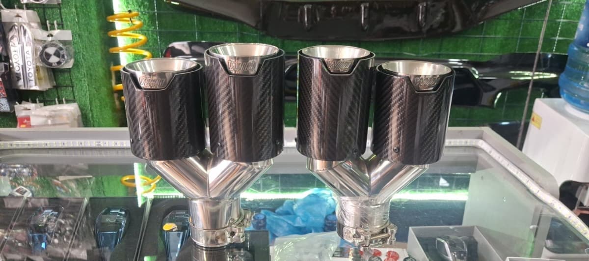 Egzoz nasatqası karbon 90mm