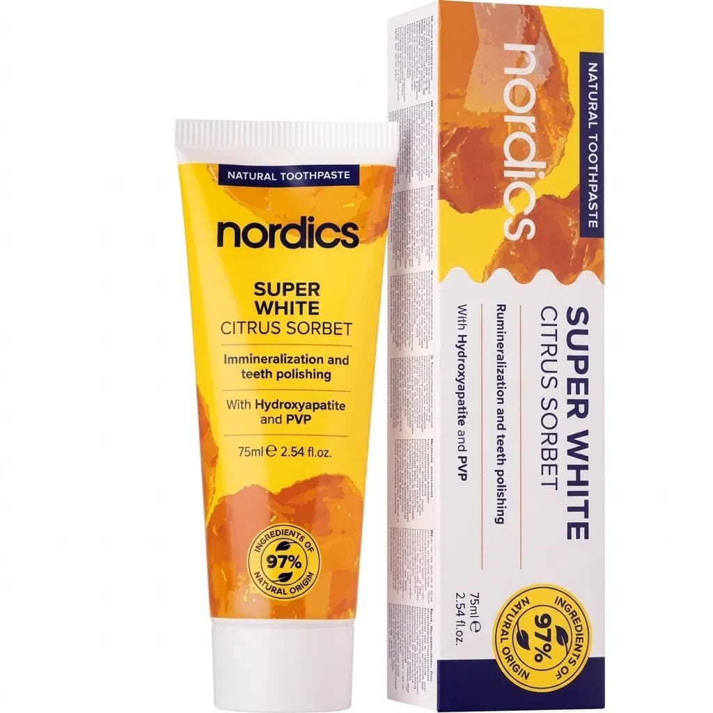 Nordics Super White Citrus Sorbet Diş Məcunu 75 ml