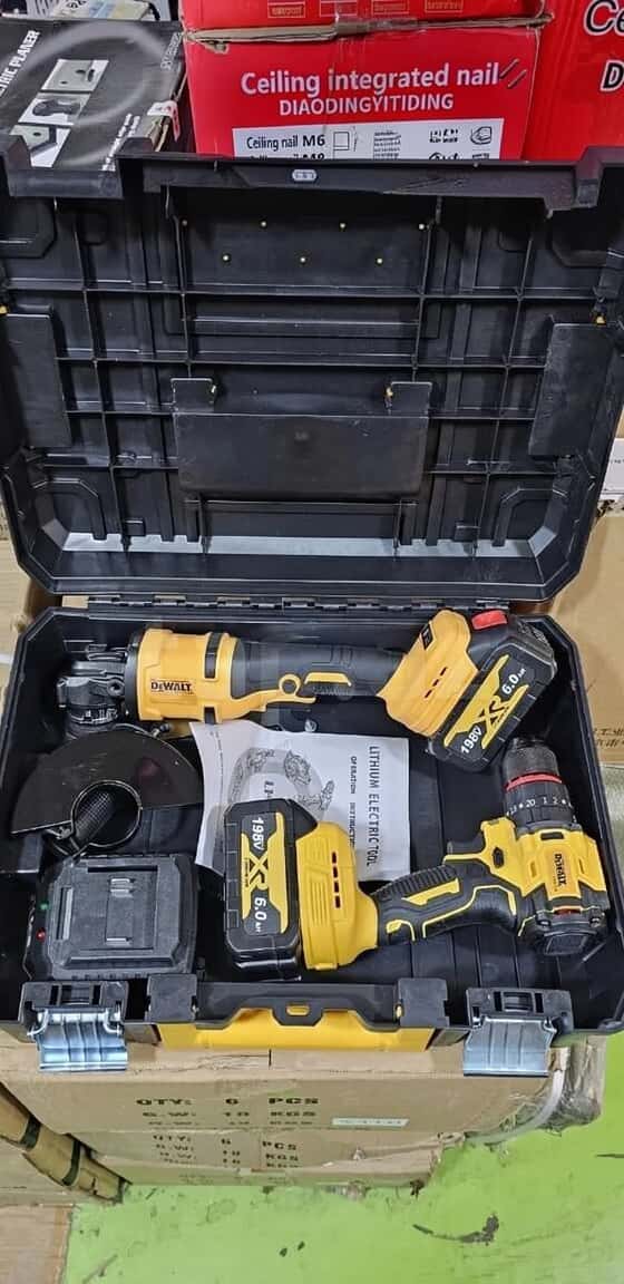 Cordless Drill and Angle Grinder Set - Tenderyard
