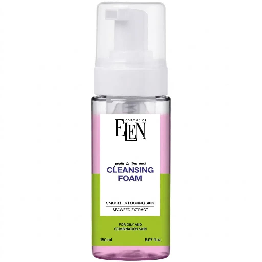 Elen Cosmetics Yaşıl Çay Üz Yuma Köpüyü, 150 ml