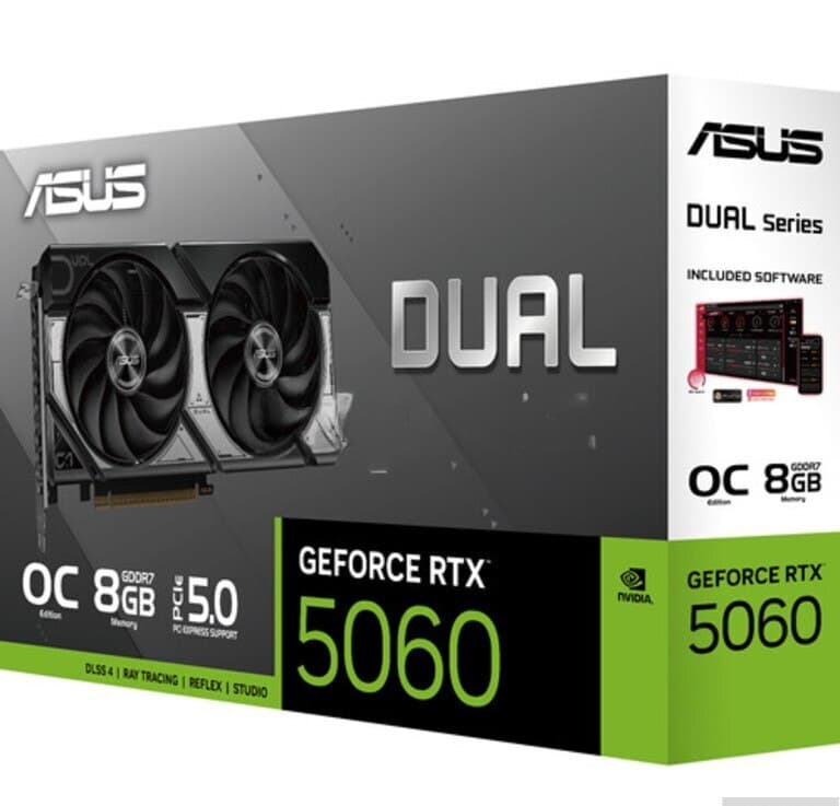Video kart ASUS Dual RTX 5060 OC 8GB GDDR7