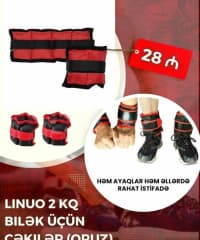 Əl və ayaq biləyi üçün ağırlıq yükləri — şəkil 18