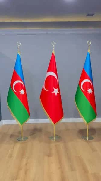 Azerbaijani flag in all sizes and materials - Tenderyard