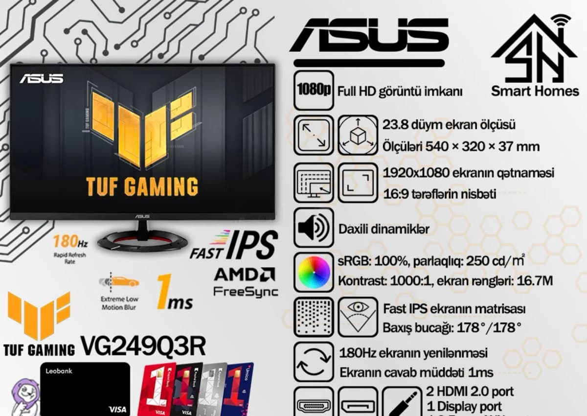 Oyun monitoru Asus TUF Gaming VG27VQM1B