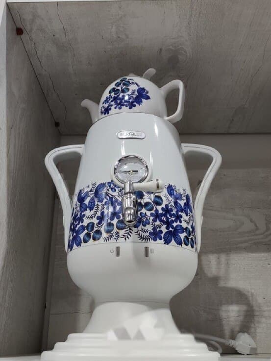 Samovar Paslanmayan polad material