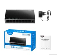 Şəbəkə kommutatoru Cudy GS108D 8-port Gigabit — şəkil 4
